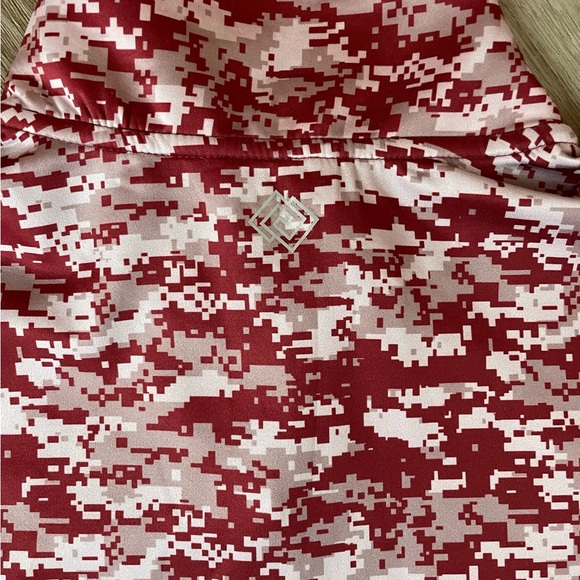 ZELOS men’s 1/4 zip pullover. NWT. “Deep Rose” (red). Activewear. Running. - Picture 4 of 5